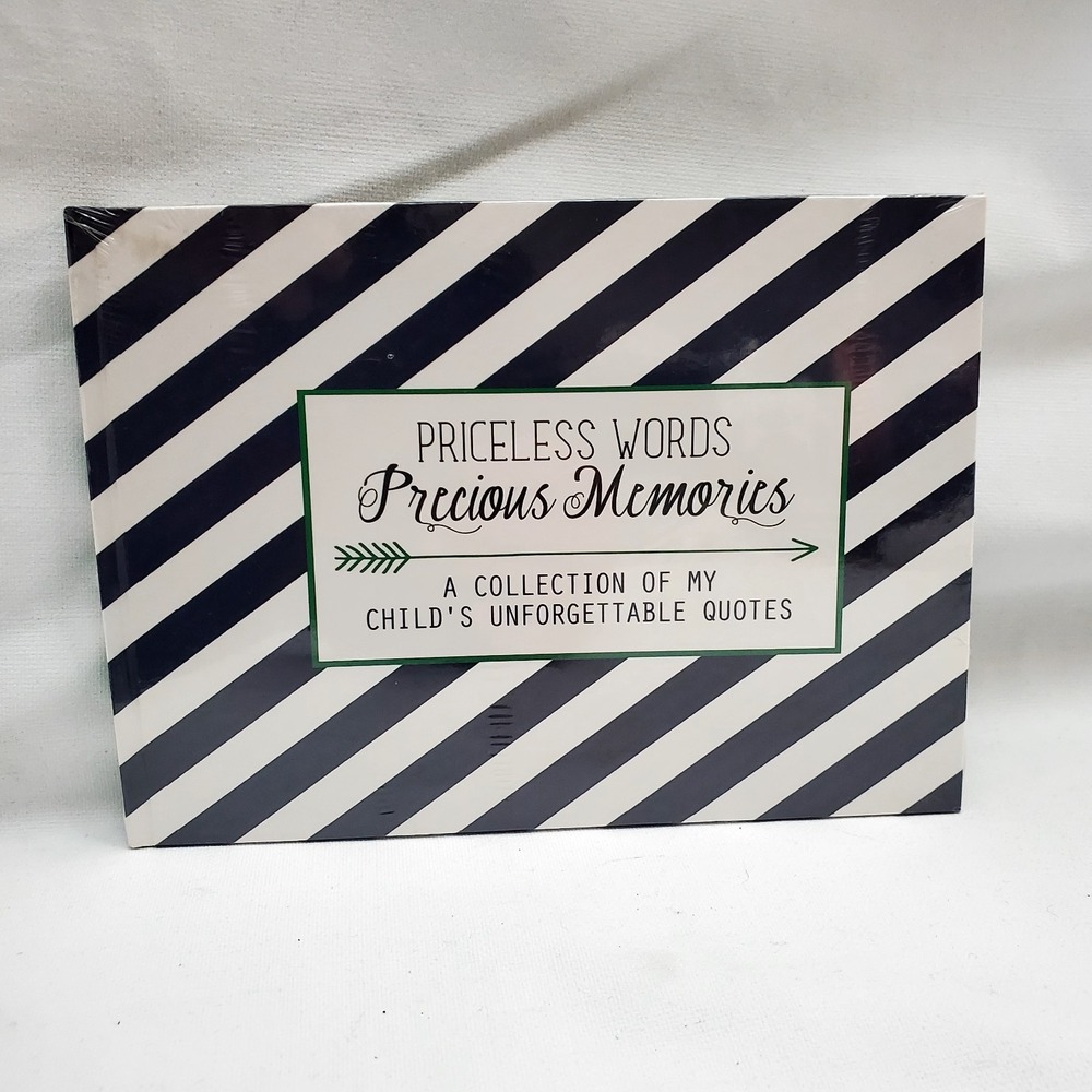 Mary‎ Square ♡ Priceless Words Precious Memories Journal ♡ Black & Green ♡ NEW!